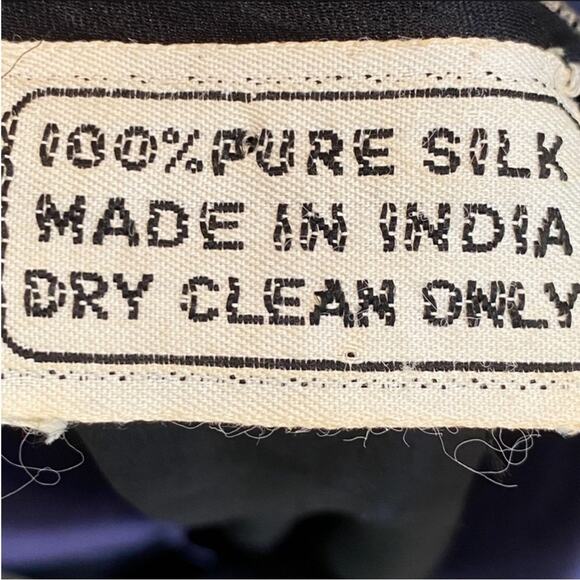 Vintage Cocktail Dress Medium Silk Beaded 80s 20s Semi Formal Party RARE MCM - Picture 6 of 17